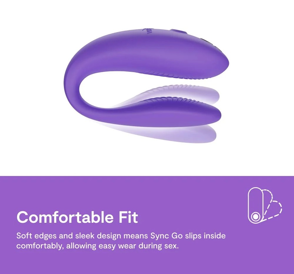 We-Vibe Sync Go Tím 7.8cm Cặp Đôi Rung