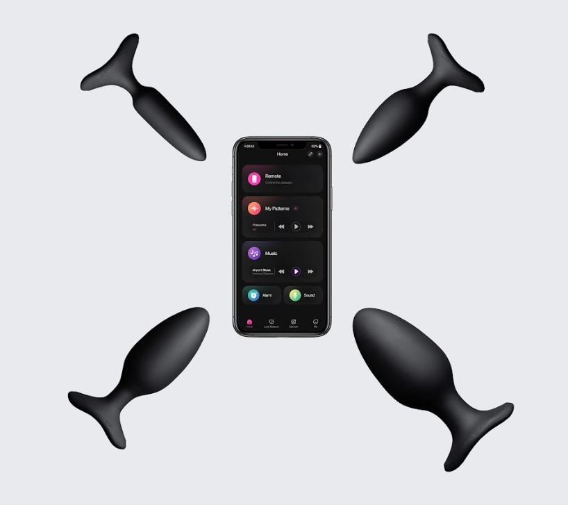Lovense Hush 2 hậu môn plug đen app điều khiển