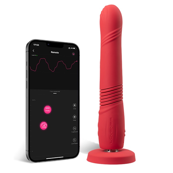 Lovense Gravity dildo đẩy rung mạnh khoái cảm cực đại