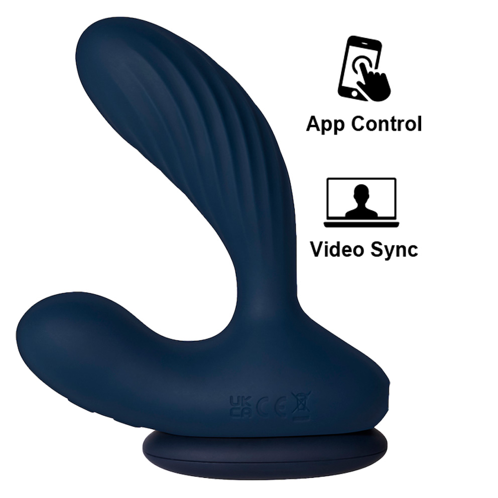 SVAKOM Vick Neo 2 Prostate Hâm Nóng Xoay 10cm Xanh