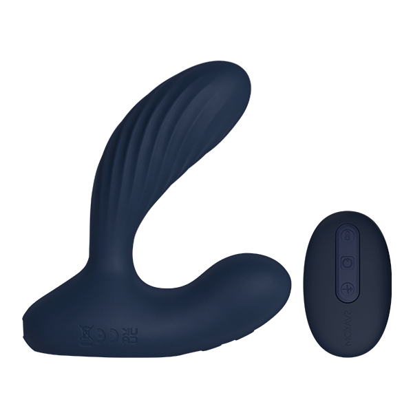 SVAKOM Vick Neo 2 Prostate Xoay Nóng 10cm Xanh