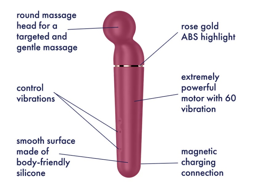 Satisfyer Wand-er Đỏ Thủy Massage 21.9cm Đỉnh Cao
