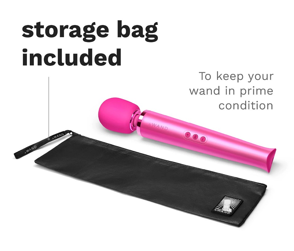 Le Wand rung massage đỏ tím 34cm cao cấp