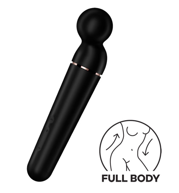 Satisfyer Planet Massage 21.9cm Đen Rung Siêu
