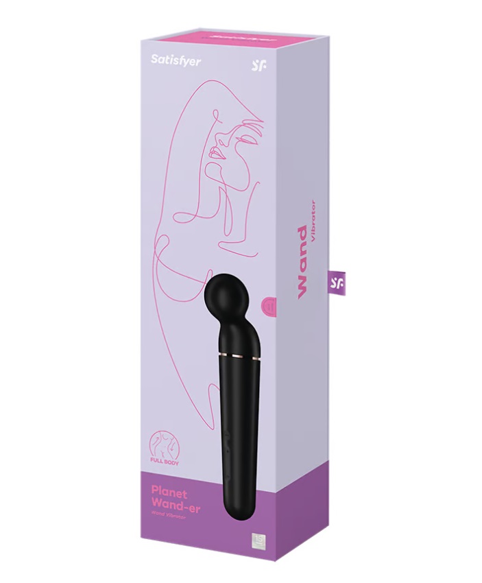 Satisfyer Planet Massage 21.9cm Đen Rung Siêu