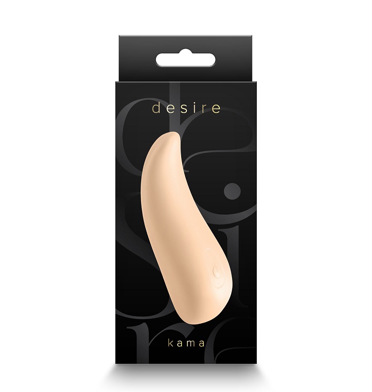 NS Desire Kama Rung Thủy Tinh Beige 9.6cm Khoái Lạc