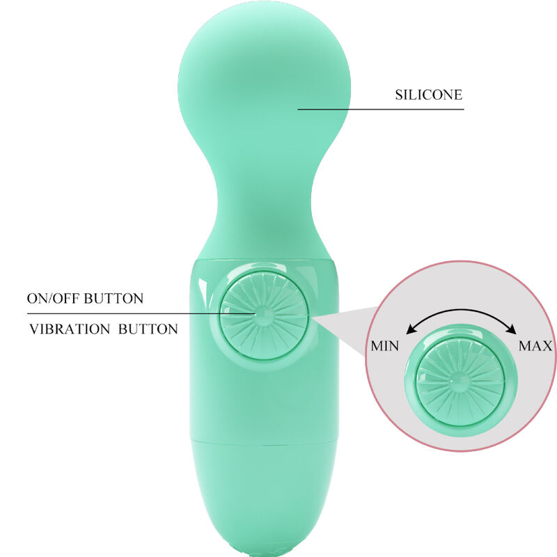 Pretty Love Mini Vibrator Xanh Nhỏ Giọt Siêu Mạnh