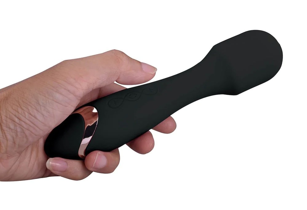 Erokay Delight Her Rod Đen Rung Silicone Ướt Át
