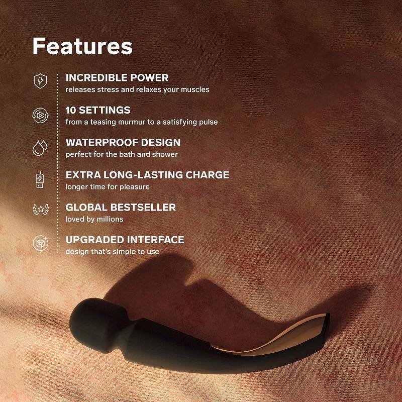 Lelo Smart Wand 2 Massage Xanh Dương 10 Chế Độ Thư Giãn