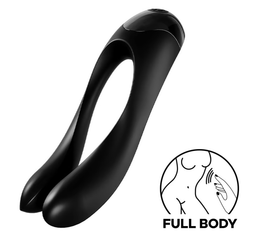 Satisfyer kẹo mút rung đen mini waterproof