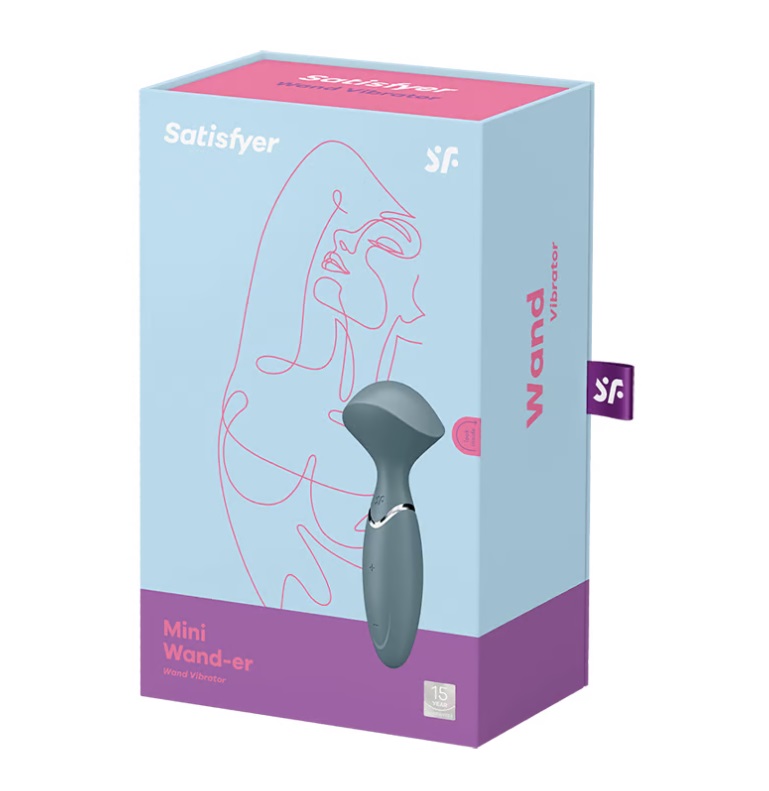 Satisfyer Mini Massage Rod Xám 16cm Mạnh Thư Giãn