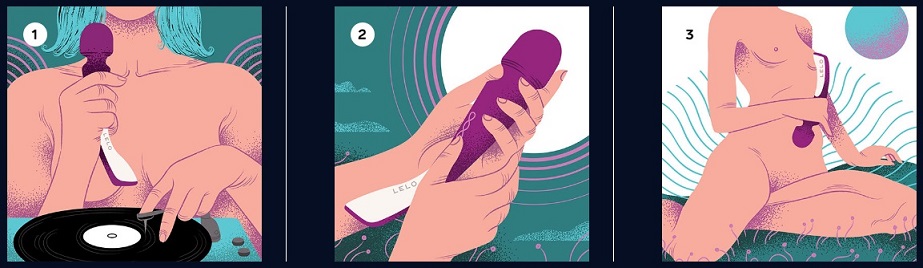 Lelo Smart Wand 2 Massage Toàn Thân Lớn Đen Thư Giãn Cực Đỉnh