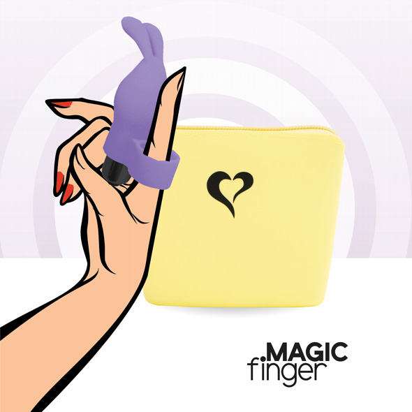 Feelztoys Magic Finger Rung Tím Linh Hoạt Khoái Lạc