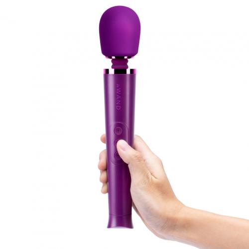 Le Wand Petite tím hồng 25cm sạc rung cá nhân đỉnh