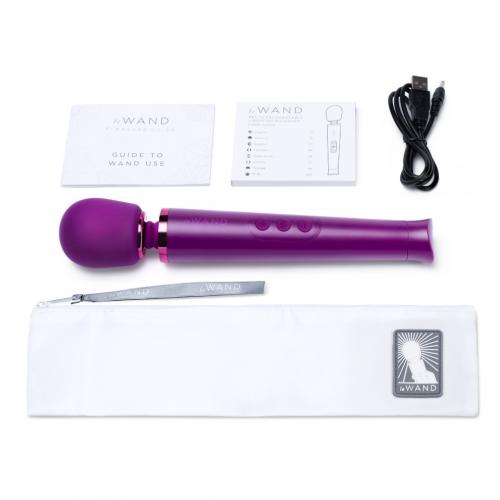Le Wand Petite tím hồng 25cm sạc rung cá nhân đỉnh