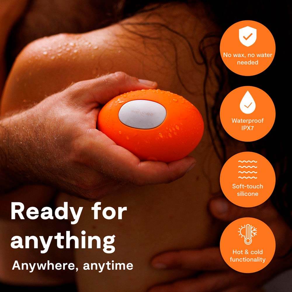 We-Vibe Temp Vibrator Nóng Lạnh Cam 9.66cm Kép Mê Hoặc