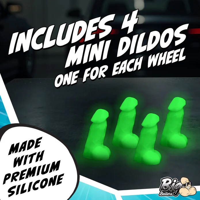 Big Ballers Dildo Mini Phát Sáng Bộ 4 Kích Thích Siêu Đẳng